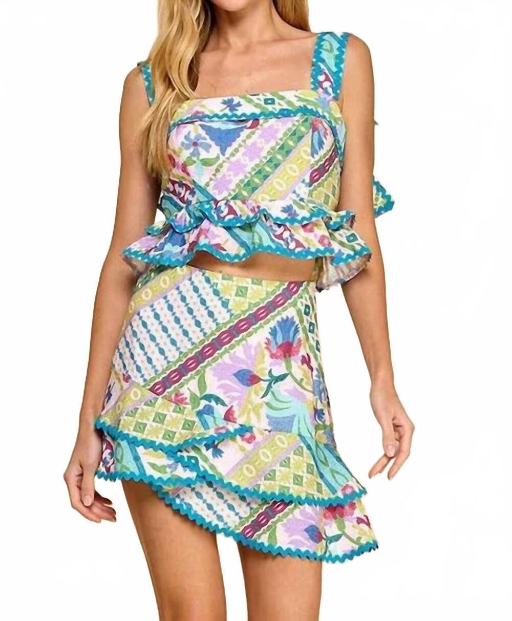 NEW TCEC trips year long tank top in multicolor